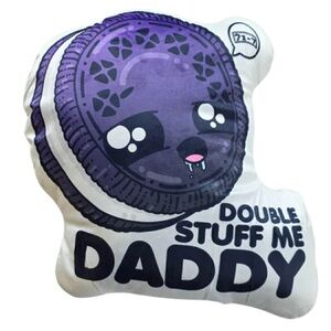 Cute Purple Cookie Pillow Plush – New in Plastic
